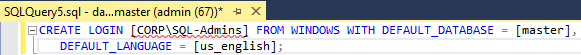 Figure 11: Query SQL database