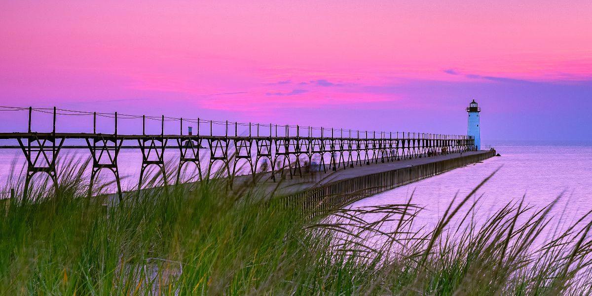 Lake Michigan lighthouse