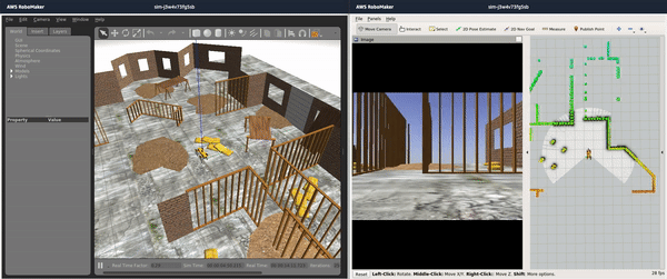 Picture of the Spot Robot in Simulation