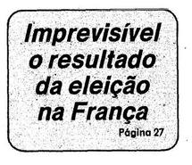 10 de Maio de 1981, Primeira Página, página 1