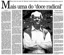 20 de Setembro de 1989, Segundo Caderno, página 1