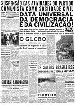 08 de Maio de 1947, Primeira seção, página 1