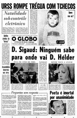 16 de Agosto de 1968, Primeira seção, página 1