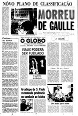 10 de Novembro de 1970, Geral, página 1