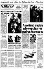 06 de Novembro de 1981, Primeira Página, página 1