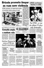 07 de Setembro de 1983, Primeira Página, página 1