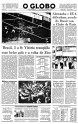 13 de Junho de 1986, Primeira Página, página 1