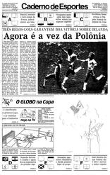 13 de Junho de 1986, Esportes, página 1