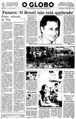 22 de Fevereiro de 1987, Primeira Página, página 1