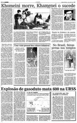 05 de Junho de 1989, Primeiro Caderno, página 12