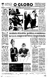 25 de Abril de 1991, Primeira Página, página 1