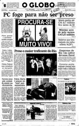 01 de Julho de 1993, Primeiro Caderno, página 1