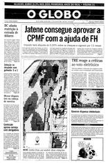 11 de Julho de 1996, Primeira Página, página 1