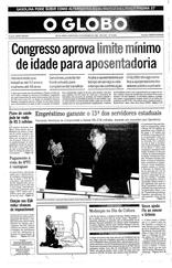 05 de Novembro de 1998, Primeira Página, página 1