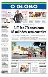 28 de Abril de 2013, Primeira Pagina, página 1