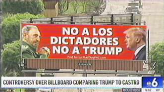 Billboard comparing Donald Trump to Fidel Castro | NBC 6 South Florida