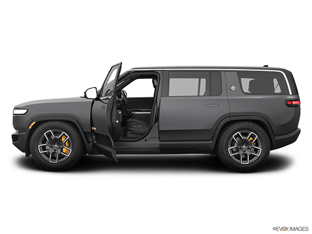 2025 Rivian R1S | Driver's side profile with drivers side door open