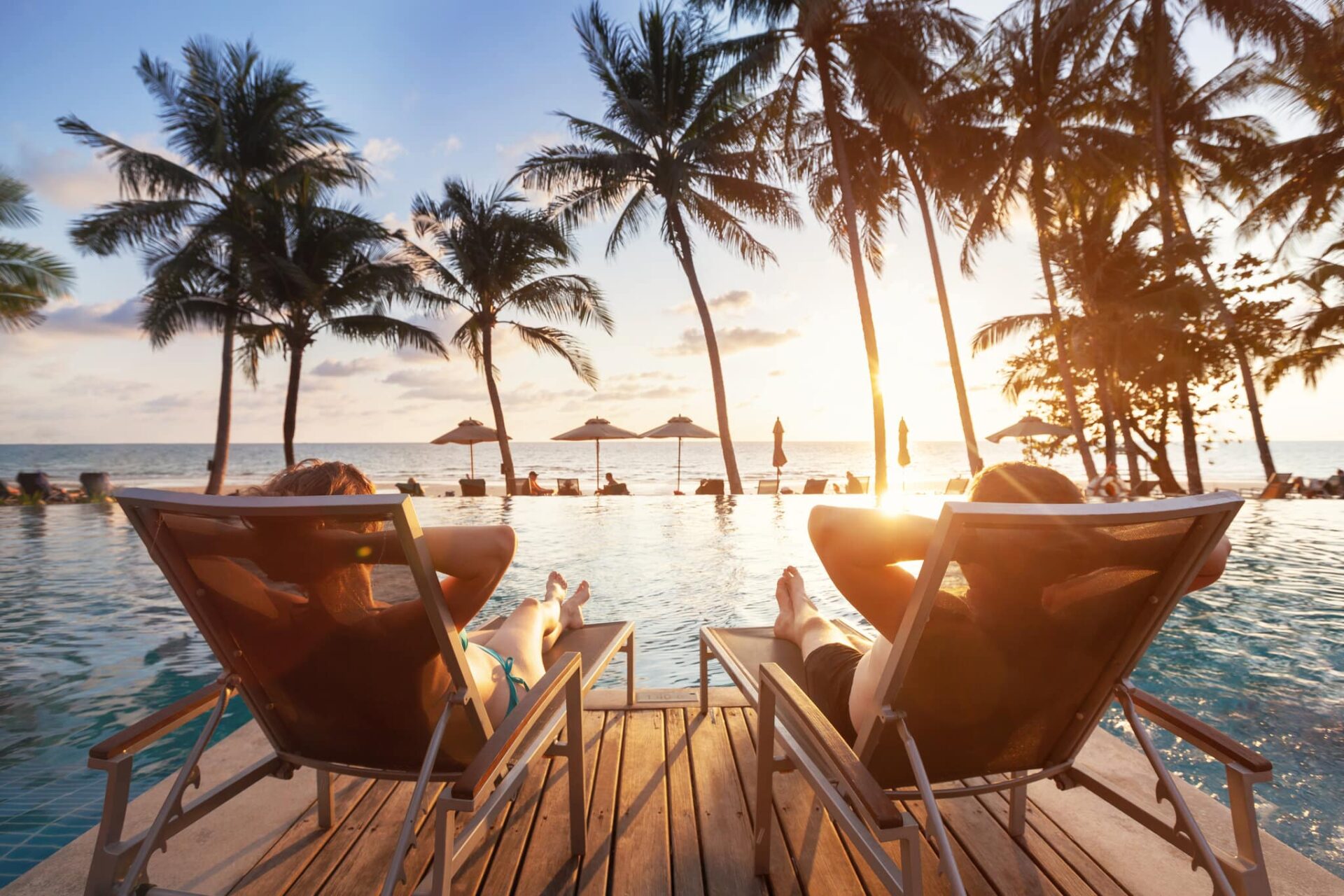 luxury travel, romantic beach getaway holidays for honeymoon cou