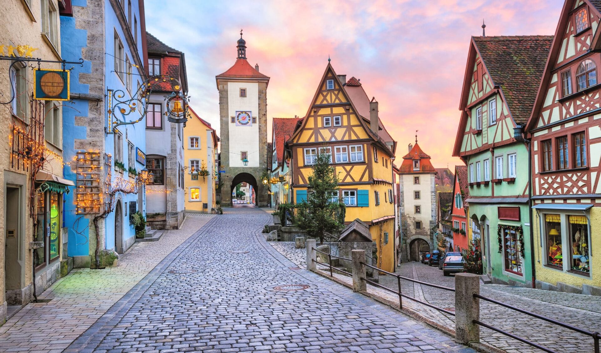 travel insurance germany Colorful half-timbered houses in Rothenburg ob der Tauber, Germany