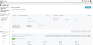 View of an employee profile in Paycor (Source: free trial)