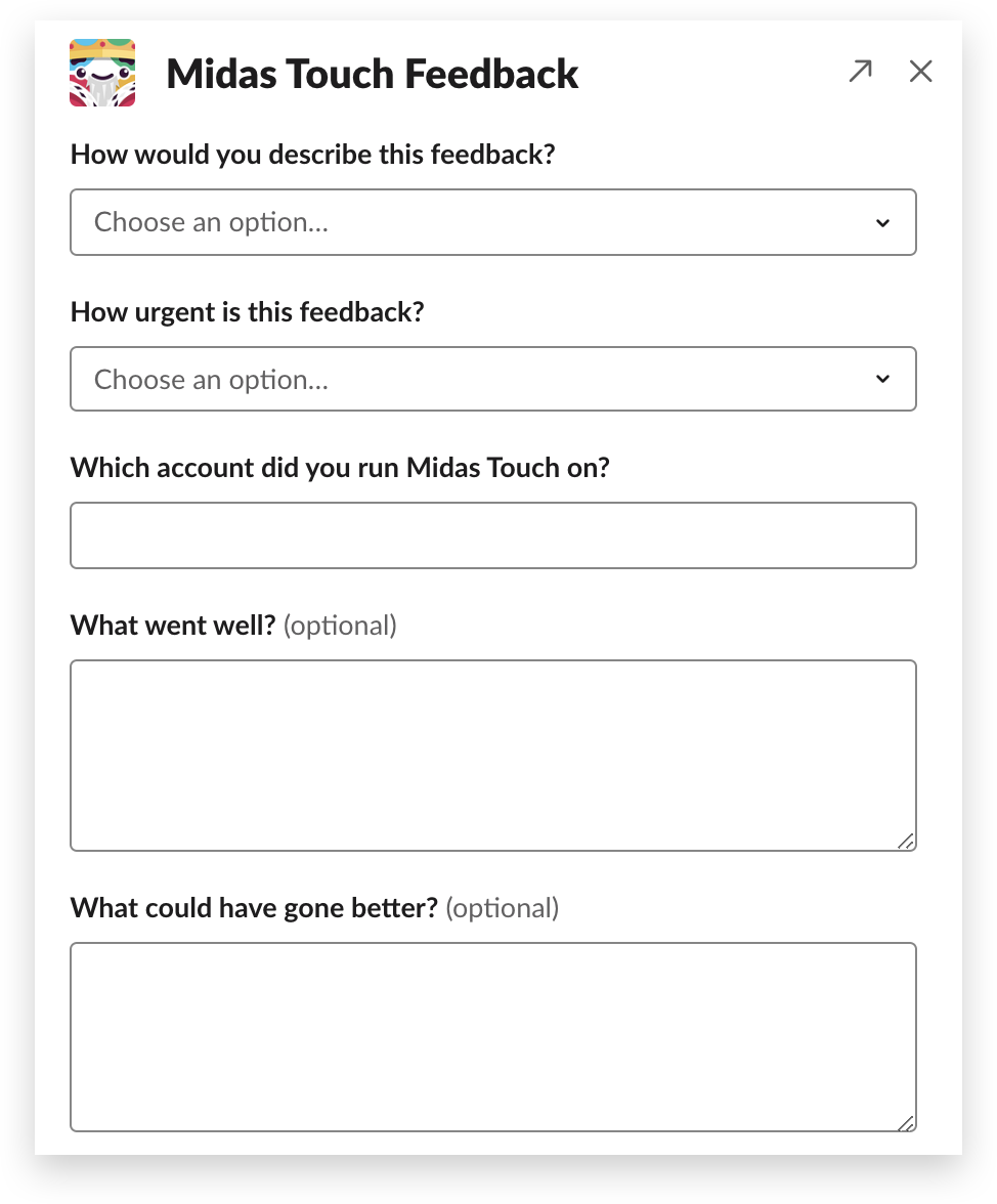 A Workflow Builder form to collect feedback in Slack