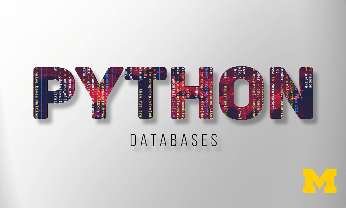 Using Databases with Python