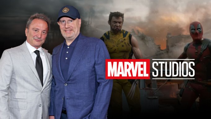 Marvel Studios Co-President Louis D'Esposito and Marvel Studios President Kevin Feige