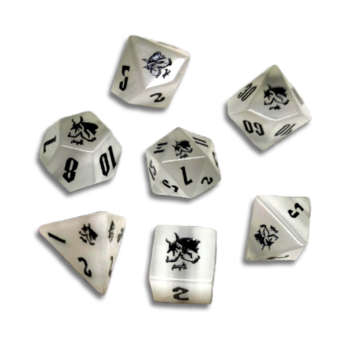 Death Dice (White Gemstone)