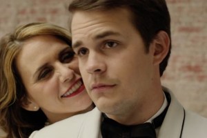 Johnny Simmons and Amy Landecker in Dreamland on VOD
