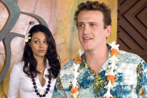 Mila Kunis and Jason Segel in FORGETTING SARAH MARSHALL.