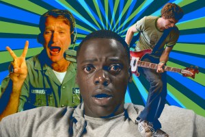 collage of Get Out; Good Morning, Vietnam; Scott Pilgrim vs. the World