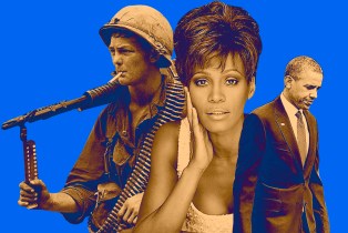 collage of The Vietnam War (Netflix), Whitney: Can I Be Me (Showtime), and The Final Year (HBO)