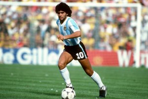 Diego Maradona at the 1982 World Cup