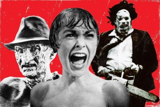 collage of Psycho Texas Chain Saw Massacre A Nightmare on Elm Street