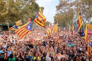 Protests in 'Two Catalonias'