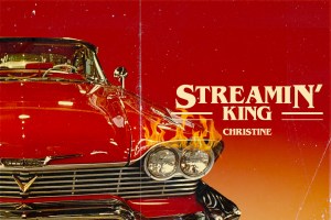 Photo illustration of Stephen King's Christine made to look like an old paperback novel cover