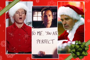 Collage of White Christmas (1954) Bad Santa Love Actually