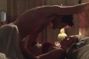 Penn Badgley and Elizabeth Lail in You, Steamy and Streamy