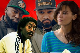 collage of Desus and Mero, Frankie Shaw in Smilf, Don Cheadle in Black Monday