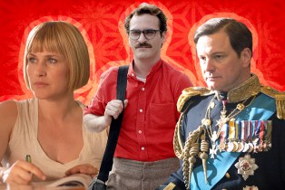 collage of Boyhood, Her, and The King's Speech