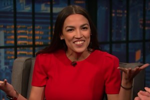 Alexandria Ocasio Cortez on Late Night