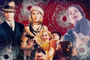 collage of Bonnie and Clyde through the ages in film