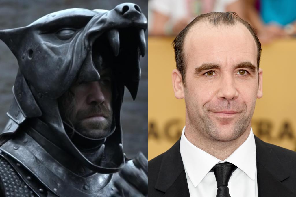 Side by side of The Hound and Rory McCann