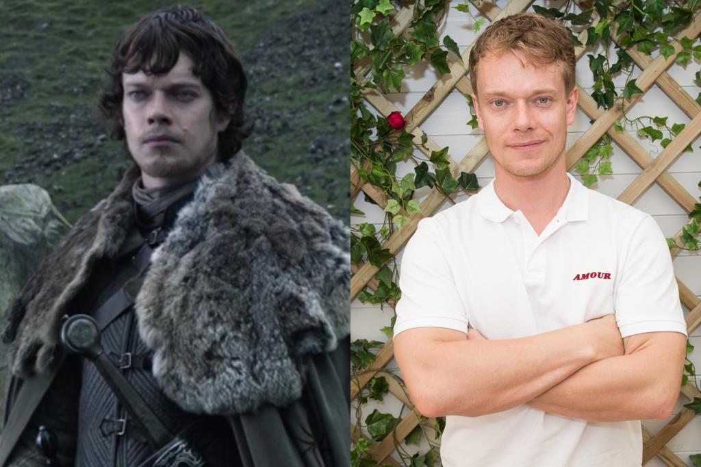 Side by side of Theon Greyjoy and Alfie Allen