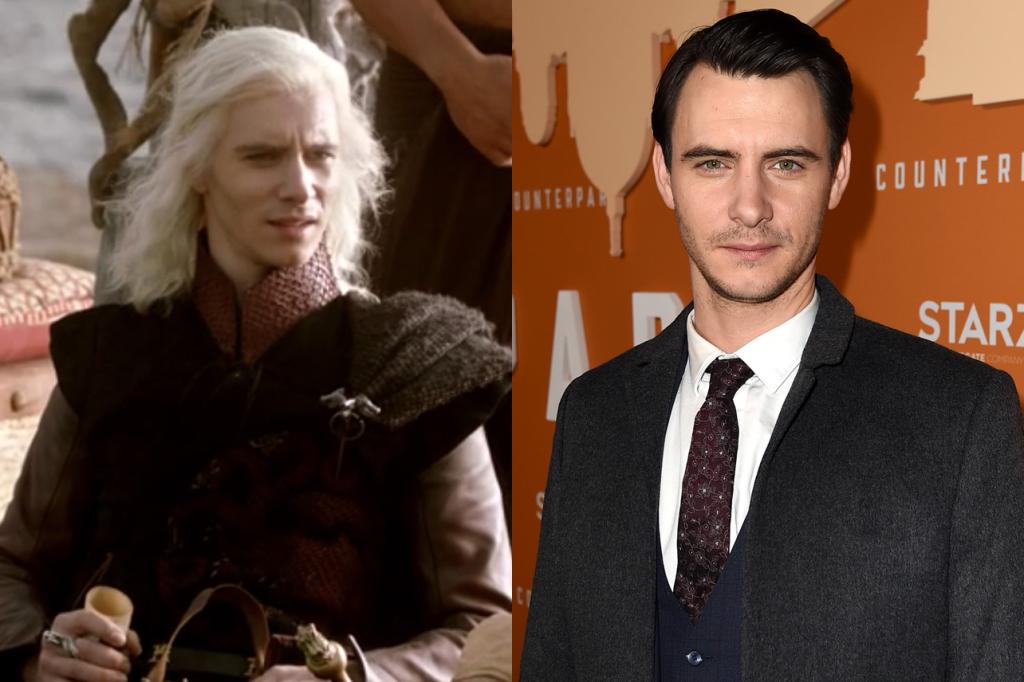 Side by side of Viserys and Harry Lloyd