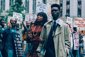 Aunjanue Ellis and Ethan Herisse in When They See Us