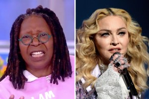 Whoopi Goldberg on The View; Madonna performing