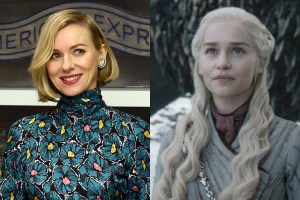 Side-by-side of Naomi Watts and Daenerys