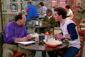 Seinfeld pilot George and Jerry in Pete's Luncheonette