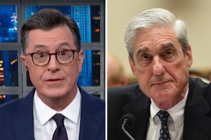 Stephen Colbert on The Late Show; Robert Mueller testifies before Congress